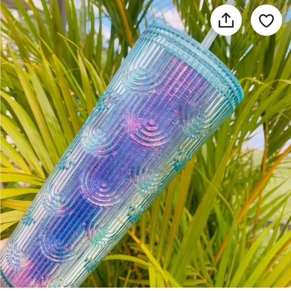 Starbucks Summer siren mermaid tumbler Teal 24oz - Picture 3 of 5